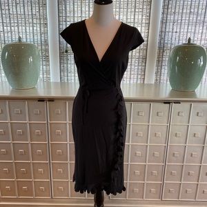 BCBG Black Wrap Dress - M